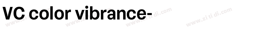 VC color vibrance字体转换